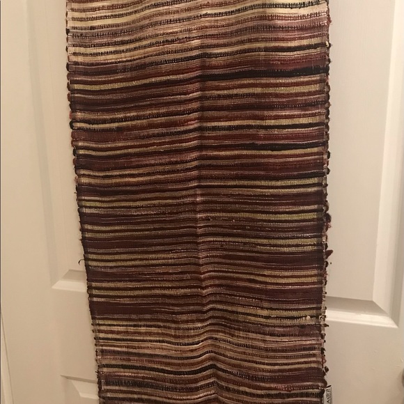 Handcrafted Thai Silk Scarf with Nubby Weave in Browns, Black, & hints of Green - Picture 5 of 8